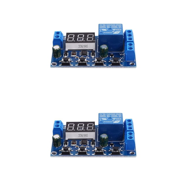 ZheElen Carte de Chargeur de Batterie et de Décharge Surtension pour Protection Arrêt Automatique Module Interrupteur d'Affichage Pièce de Remplacement pour Réparation à Domicile 64x44mm 2Ensemble