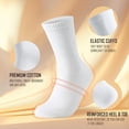 thumbnail image 3 of Women Casual Calf Socks - Cute Cotton Crew Socks - Soft Above Ankle Sock 6 Pairs Size 5-10, 3 of 8