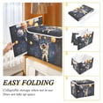 thumbnail image 2 of Yayeee Collapsible Cube Storage Bin with Lid Fabric Closet Decorative Basket with Handles, Watercolor Astronaut, 2 of 7