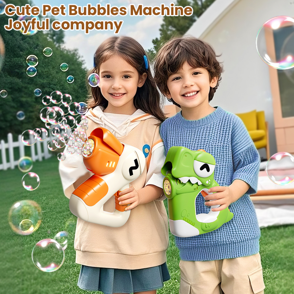 Duck Bubbles Machine for Kids 6 Holes Electronic Bubble Blower with Lights for Boys Girls Outdoor Camping Backyard Pool Parties Gifts