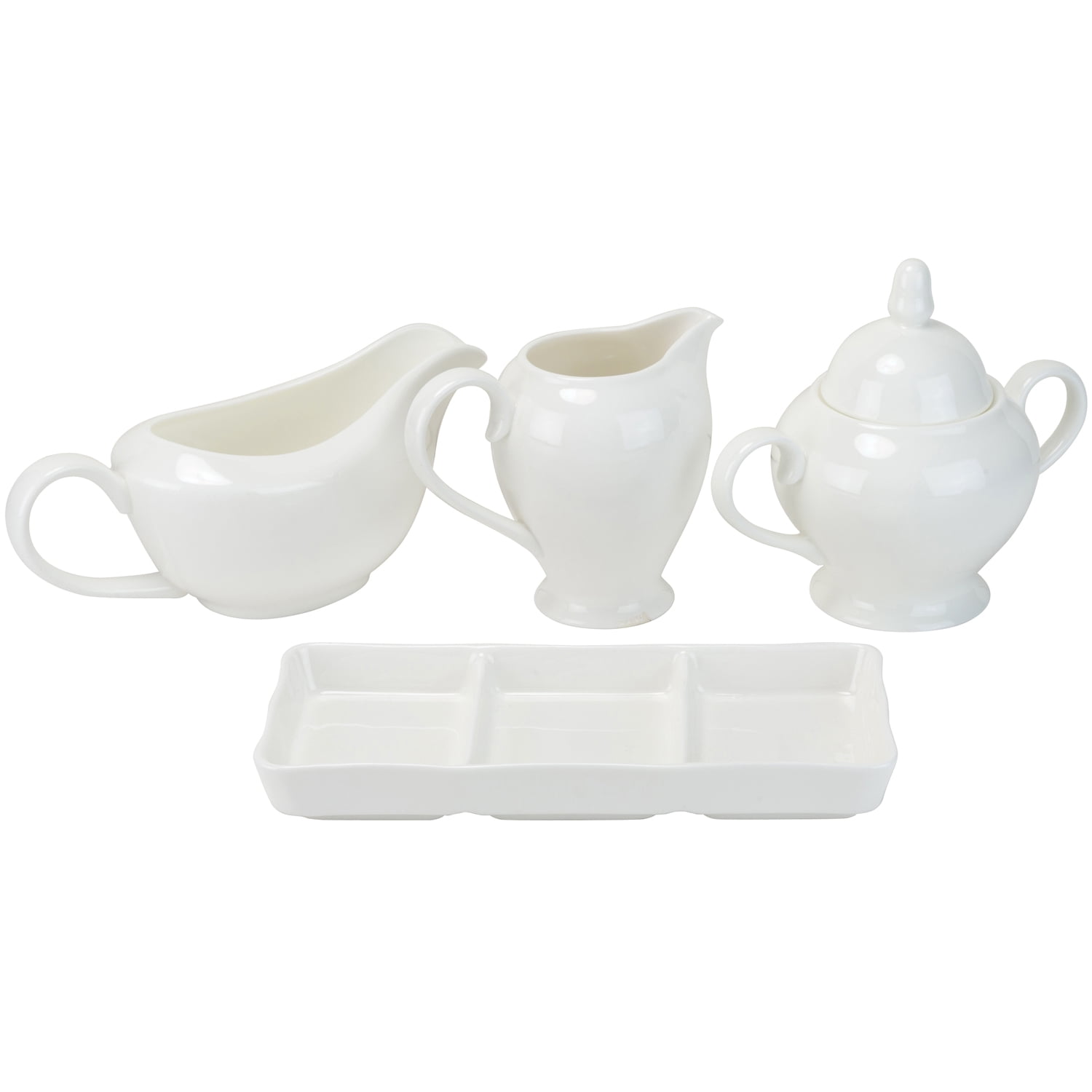 10 Strawberry Street Round Rim Fine Bone China 32-Piece Dinnerware Set