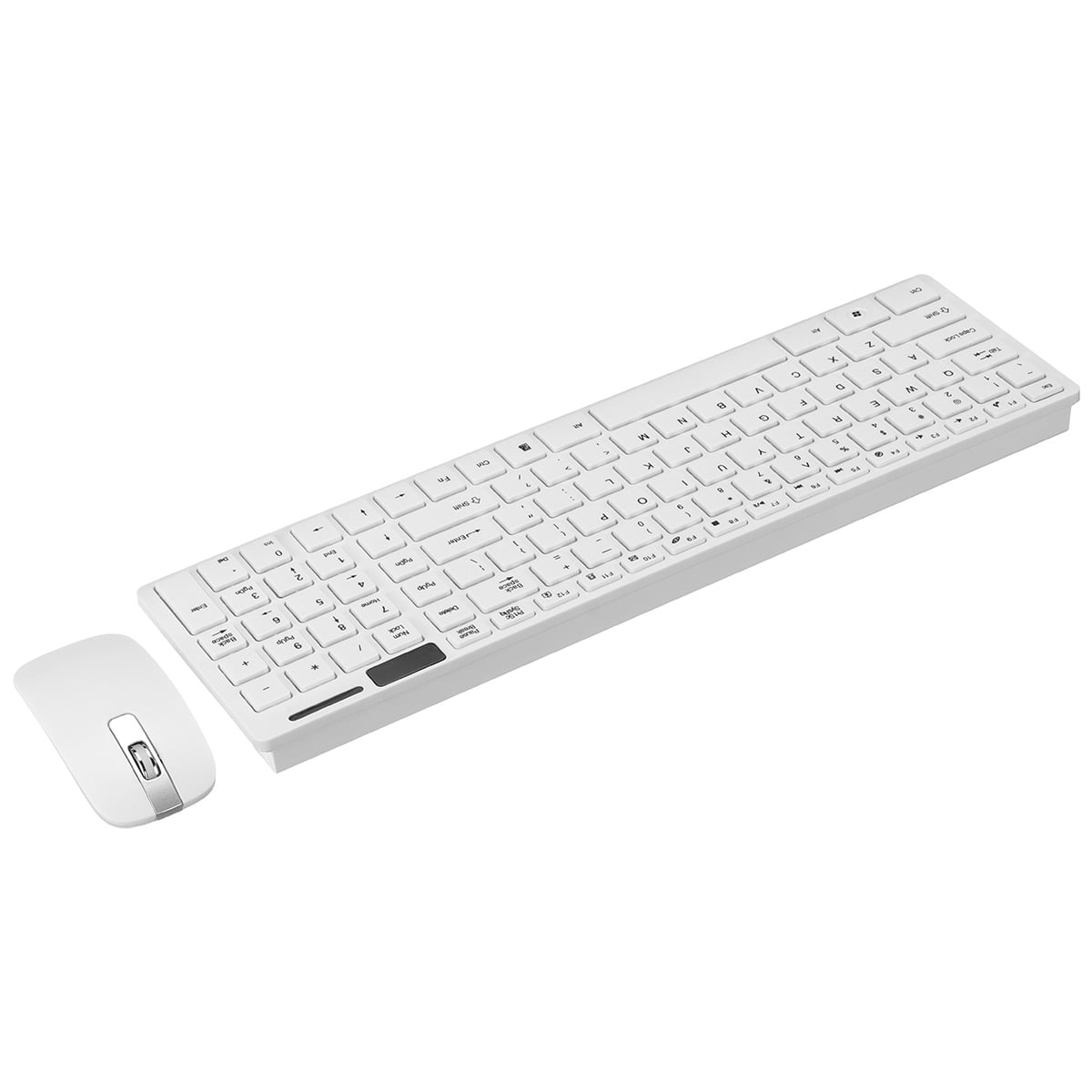 K03 2.4G Wireless Keyboard and Mouse Combo Slim Flat & Quiet, Ergonomic Keyboard & Portable 