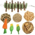 thumbnail image 2 of Miangastore 8 Pcs Jouets d'Enrichissement pour Petits Animaux Hamsters Rats Cochon d'Inde Jouets à Mâcher, 2 of 9