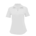 thumbnail image 3 of White Women's Short Sleeve T-shirt, Women'S Shirts Collared Work Tops Short Sleeve Business Casual Dressy Blouses Summer Tops With Pocket,Women's Short sleeve T-shirt L, 3 of 3