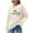 Sweater - A03 Beige, variant on Sweaters for Women Long Sleeve Crew Neck Pullover Plain Knit Soft Sweater Stylish Letter Printed Pullovers Loose Plus Size Top Womens Fashion Tops 2025 Trendy Winter