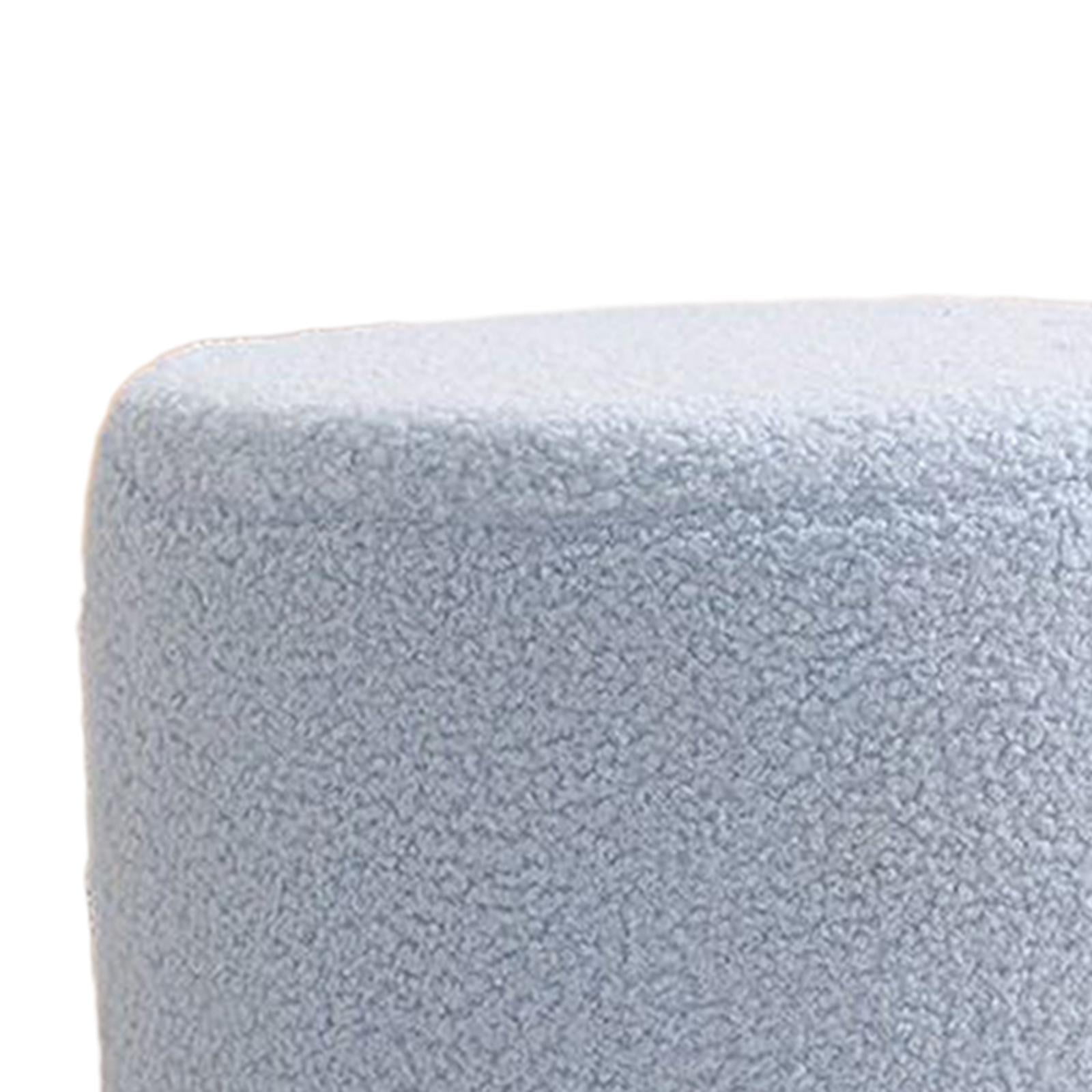 Round Ottoman Foot Rest Stool Footstool Bench Seat Chair Small Cylinder Stool Sofa Tea Stool for Office, Bedroom, Nursery, Apartment blue