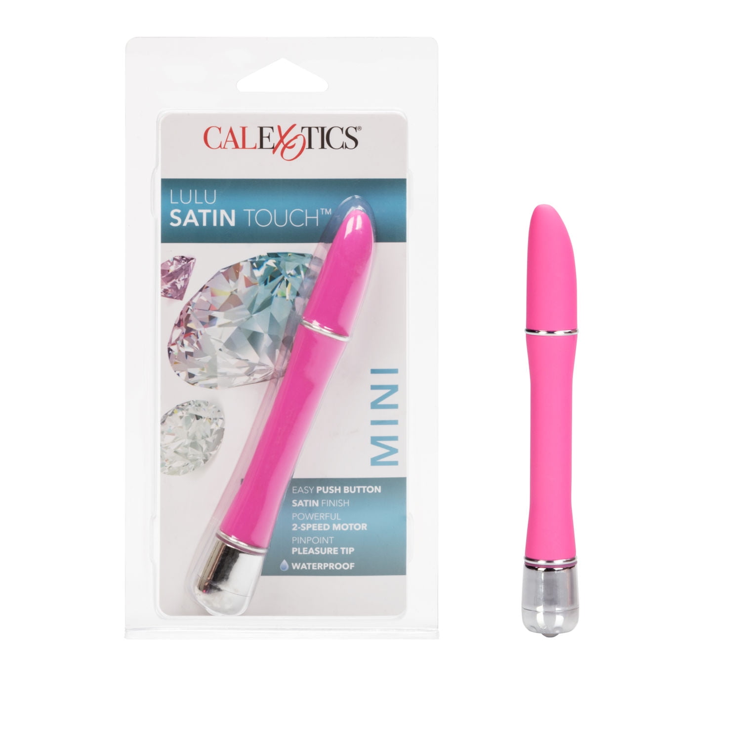 CalExotics Lulu Satin 2-Speed Touch Pinpoint Pleasure Vibrator - Pink