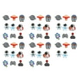 thumbnail image 2 of Encanto de Zapato Espacial, Exquisito 50pcs Portátil de Zapato Portátil PVC Encantador para Compras de la Vida Diaria, 2 of 7