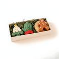thumbnail image 1 of Christmas Candle Set, 3-Piece Decorative Holiday Candles with Gingerbread Man, Christmas Tree and Red Mitten – Festive Décor and Ready-to-Gift Box, 1 of 4