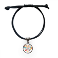 thumbnail image 1 of Guitar Music Instrument Heart Pattern Bracelet Leather Rope Wristband Black Jewelry, 1 of 3