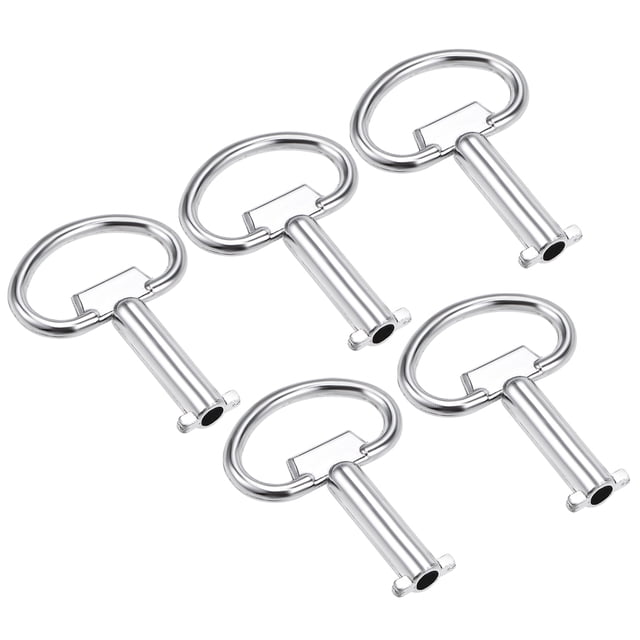 Llave de Gabinete Eléctrico锛 Llave de Caja de Medidor de Agua de Aleación de Zinc con Agujero de 5mm 5Pcs