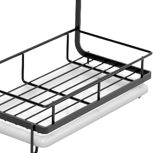 Estante De Trapo Estante de almacenamiento para paños de cocina, esponja multifuncional, soporte para cepillos de jabón para el hogar negro Ndcxsfigh Libre de BPA