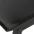 thumbnail image 5 of DecMode Wood Curved Stool, Black, 5 of 12