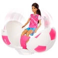 thumbnail image 5 of Barbie Team Barbie Roll and Reveal Soccer Player Doll and Accessories with Brunette Fashion Doll, 8 Surprises & Soccer Ball Encasement, 5 of 7