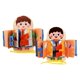 thumbnail image 4 of Tablero sensorial de juguete Montessori para aprender a vestir, tablero ocupado, juguetes de aprendizaje temprano para regalo de cumpleaños de bebé, 2 Hugo tablero ocupado, 4 of 10