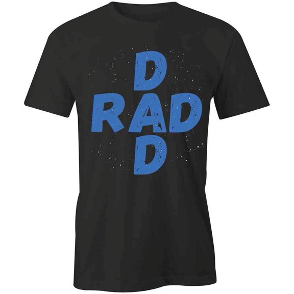 Rad Dad T-Shirt | Loving Father Black Tee Gift