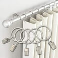 thumbnail image 2 of 10pcs Window Accessories Curtain Rods Rustproof with Clips Clothes Clip Curtain Rings Buckles Curtain Hanging Ring Curtain Rings Clips BLACK 3.0X25MM, 2 of 8