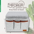 thumbnail image 2 of Creekview Home Emporium Felt Bedside Caddy - Gray Dorm Bedside Storage Caddy, 2 of 2