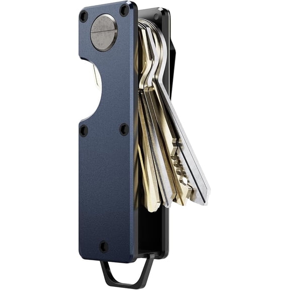 mokzer Key Organizer Compact Key Holder Metal Key Chain Minimalist key case key holder for keychain Secures 1-5 Keys