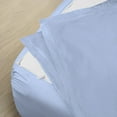 thumbnail image 2 of Sheet has Zipper Fitted Sheet, (King Size 76x80) 15 Inch Deep Pocket, 100% Egyptian Cotton, 800 TC, Solid Light Blue Color., 2 of 9
