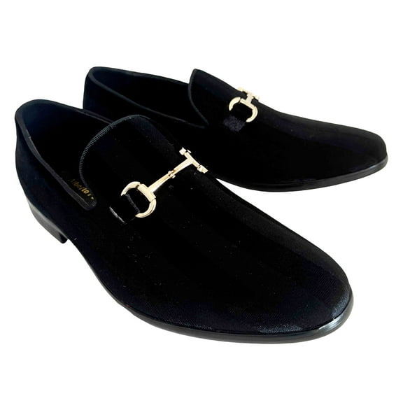 Men's Dress Shoes Tuxedo Velvet Buckle Loafer Fashion Slip on