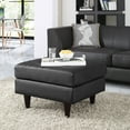 thumbnail image 4 of Modway Empress Bonded Leather Ottoman in Black, 4 of 4