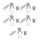 thumbnail image 2 of Localización de la Leva del Gabinete, Lock Builbox Aleación de Zinc 5/8in 5 Paquete de Alta Resistencia Multipósito Seguro para Cajones para Cajero Autico para mácina, 2 of 7