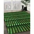thumbnail image 3 of Ahgly Company Machine Washable Indoor Rectangle Transitional Dark Lime Green Area Rugs, 8' x 12', 3 of 7
