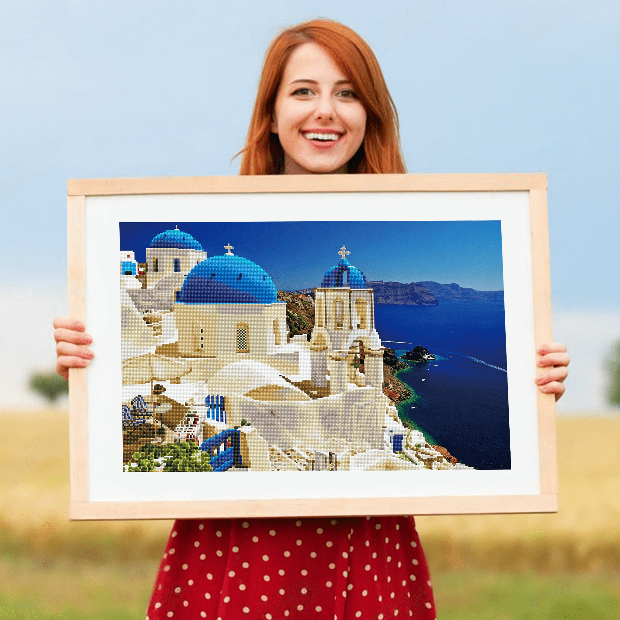 Diamond Dotz Caldera Vista Landscape Diamond Painting Kits for Adults - Diamond Art Kits a Relaxing Creative Craft Kit with Dotz Gems 20.5"x30"