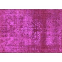Ahgly Company Indoor Rectangle Persian Purple Bohemian Area Rugs, 5' x 7'