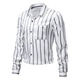 thumbnail image 4 of Penkiiy Mens Dress Shirts Regular Fit Long Sleeve Stretch Striped Business Dress Shirts for Men White Clearance, 4 of 7