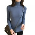 thumbnail image 1 of Forzero Womens Autumn Sweaters Slim Soft Long Sleeve High Neck Knit Pullover Sexy Slim Stretch Sweater Tops, 1 of 3