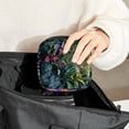 thumbnail image 6 of Tropical Plants Pad Bag Period Bag Sanitary Pad Storage Bag - Mini Pouch for Period - Velvet, Sponge, and Oxford Fabric - 4.7x6.6x6.6 in, 6 of 6
