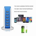 thumbnail image 5 of Multi USB Charger 30W 6-Port USB Charging Station for iPhone X/XS/XR/XR MAX/ 8/7/ 6 6S Plus 5S iPad Pro Air Mini Samsung Galaxy S8 Plus Note 8 5 S7 Edge S6 and More, 5 of 7