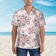 thumbnail image 4 of Goofa Rose Flowers Hawaiian Shirt for Men, Unisex Summer Beach Casual Short Sleeve Button Down Shirts,Aloha Tropical Floral print shirt-Large, 4 of 9