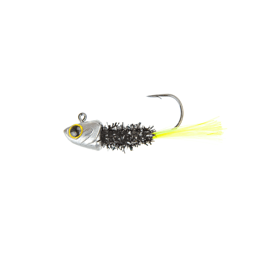 6th Sense Spangle Tinsel Jig, 1/16oz., Black Neon