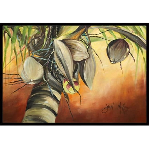 Carolines Treasures Coconut Tree Indoor & Outdoor Mat - 24 x 36 in.