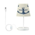 thumbnail image 7 of Table Lamp Medium 7.9x11.8 Inches Table Lamps Night Light Tools & Home Improvement Bedroom Lamp Guest Room Lamp Study Lamp Office Lamp Blue Anchor, 7 of 7