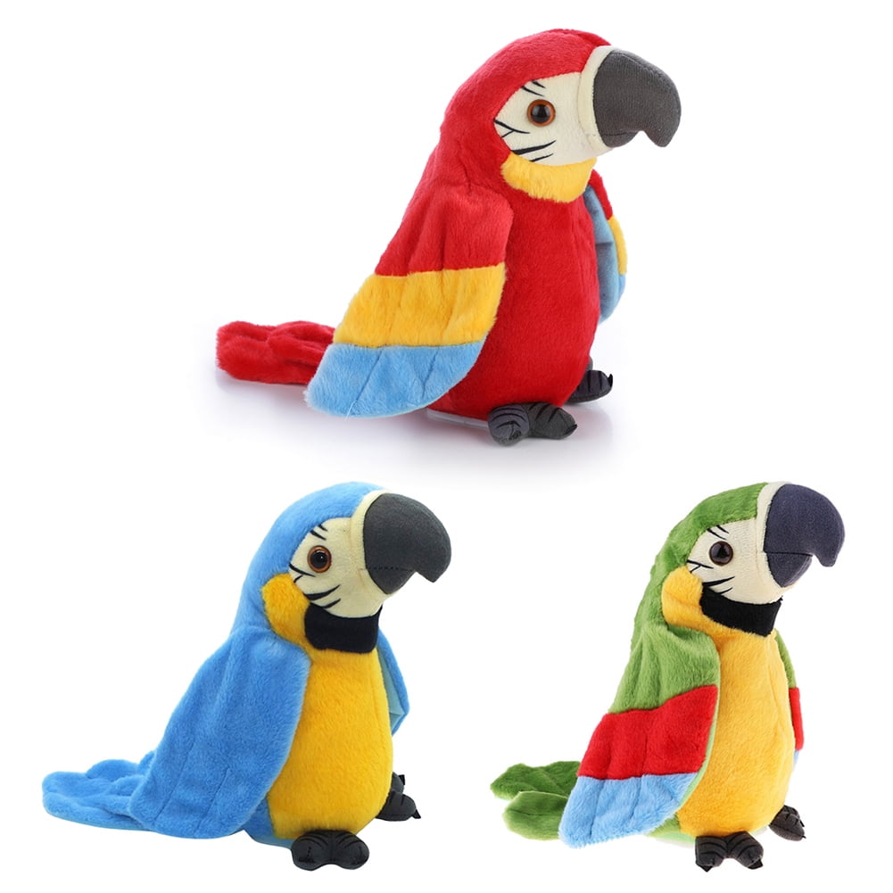 Musical Plush Stuffed Toy Parrot Talking Bird Preschool Kids Baby Toys New Walmart Com