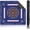 Blue, variant on Mahjong Mat 31.5" x 31.5" Mid Century Geometric Abstract Simple Shapes Beautiful Color Palette Non-Slip Noise Reduction Mahjong Tiles Table Cover for Dominoes Poker Card Board and Tile Games