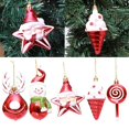 thumbnail image 4 of 3Pcs Christmas Tree Electroplating Painted Candy Lollipop Pendant Kid Gift Xmas Decor, 4 of 9
