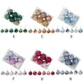 thumbnail image 6 of Maynos 12Pcs/set Mini Christmas Balls Ornaments, Small Shatterproof Christmas Baubles for Xmas Christmas Tree, Hanging Ball for Holiday Wedding Party Decoration, 6 of 7