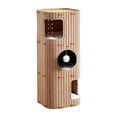 thumbnail image 2 of Milaget Felt Cat House 3 Story Multifunctional Playhouse with Dangling Ball Cat Tree Camel, 2 of 9