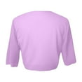 thumbnail image 6 of HCYSFG Womens Tie Front Cardigan Cropped Sheer Short Sleeve Open Front Design Lightweight Shrug Summer Vacation Layering Bolero, 6 of 6