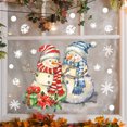 thumbnail image 4 of Zedker Christmas Snowman Window Clings Snowman Window Stickers Removable Christmas Snowman Wall Sticker Decor Glowing Window Clings for Xmas Theme Party Decorations, 4 of 7