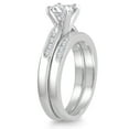 thumbnail image 2 of SZUL Women's AGS Certified 1 1/5 Carat TW Diamond Bridal Set in 14K White Gold (H-I Color, I1-I2 Clarity), 2 of 7