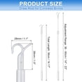 thumbnail image 2 of 14"-23" Draw Rod for Cordless Blinds, Window Shades Up and Down Rod, Silver, 2 of 6