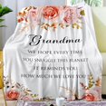 thumbnail image 2 of Grandma Gifts Blanket, Birthday Gifts for Grandma, Great Grandma Birthday Gifts, Grandma Gifts from Grandkids, Soft Flannel I Love You Grandma Throw Blanket 60" x 50", 2 of 6