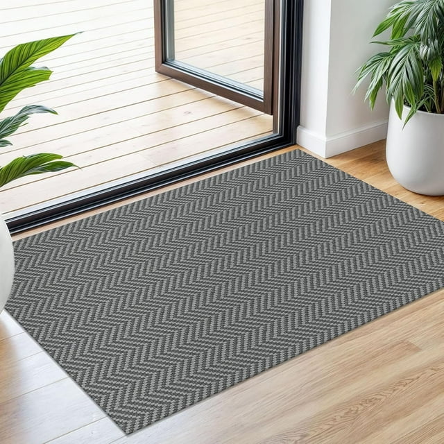 Braided Area Rug x Ft Washable Rugs for Entryway Throw Rugs Rubber Backed Boho Door Mat Indoor Entrance Cotton Kitchen Rugs Woven Front Door Rug for Foyer Living Room Tan/