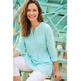 thumbnail image 5 of Woman Within Plus Size Embroidered Pintuck Tunic, 5 of 6